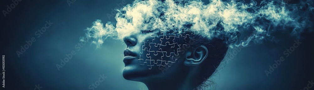 Obraz premium Thought-Provoking Scene of Contemplation and Reflection
