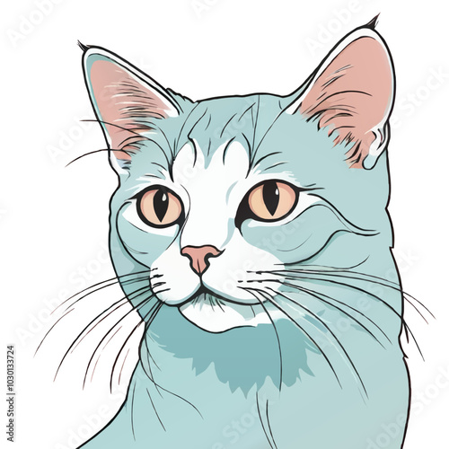 cat cartoon vector