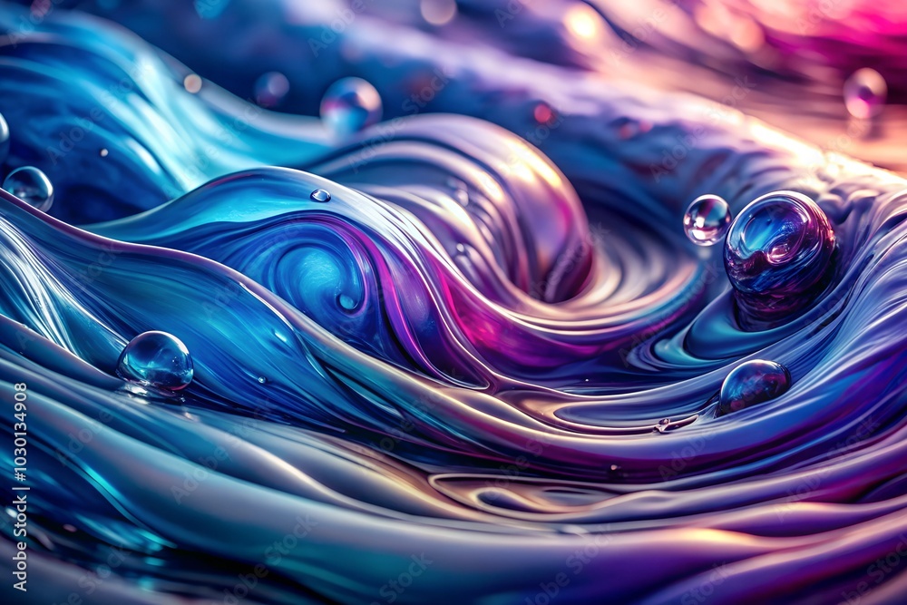Abstract blue and purple liquide waves Abstract blue and purple liquide waves