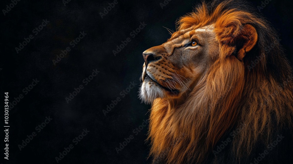Naklejka premium Majestic Lion Portrait