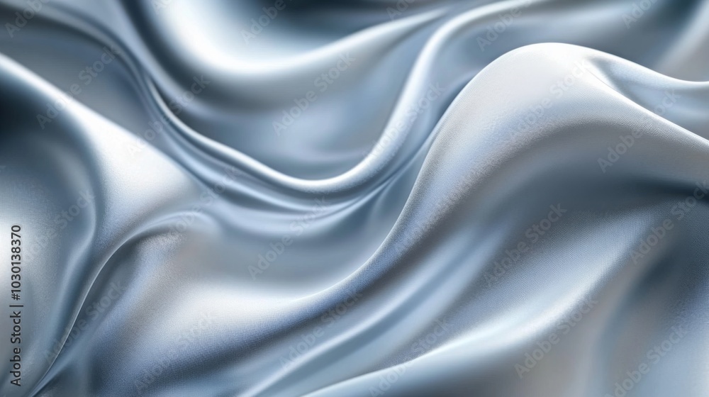 Obraz premium Silky Silver Fabric Background