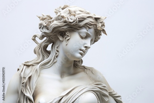 Roman sculpture statue art representation.