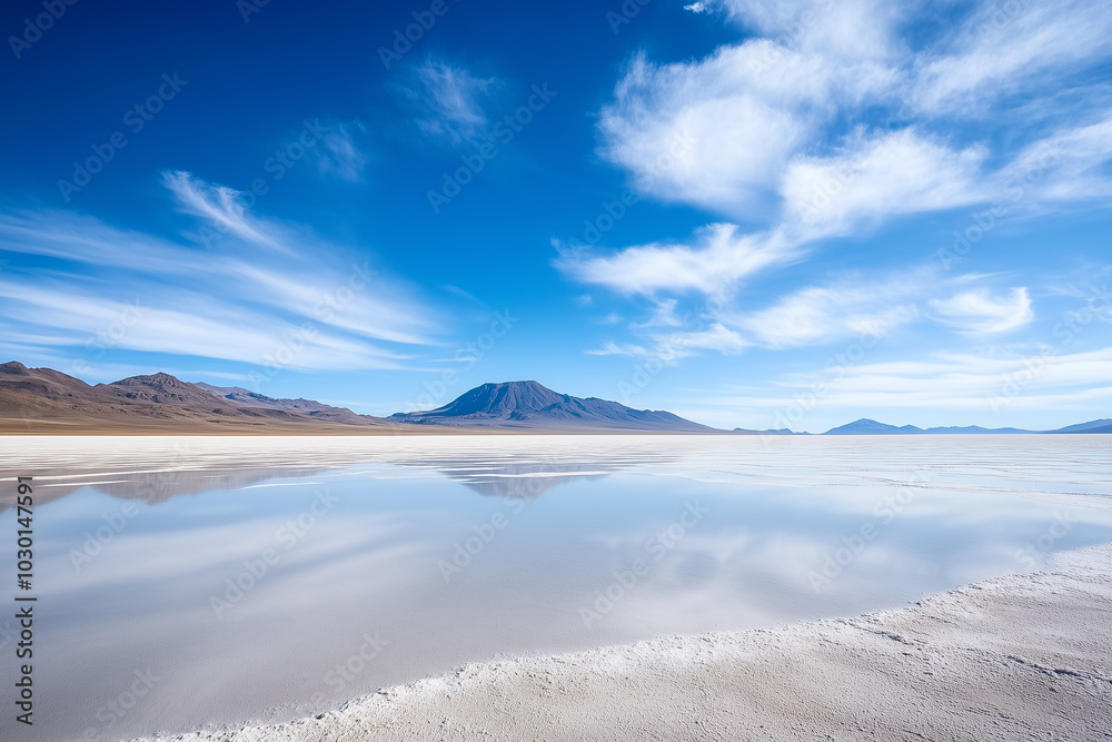 Salar de Uyuni salt flat in Bolivia. Salt desert background. Salar de Uyuni salt flat in Bolivia. Salt desert background.