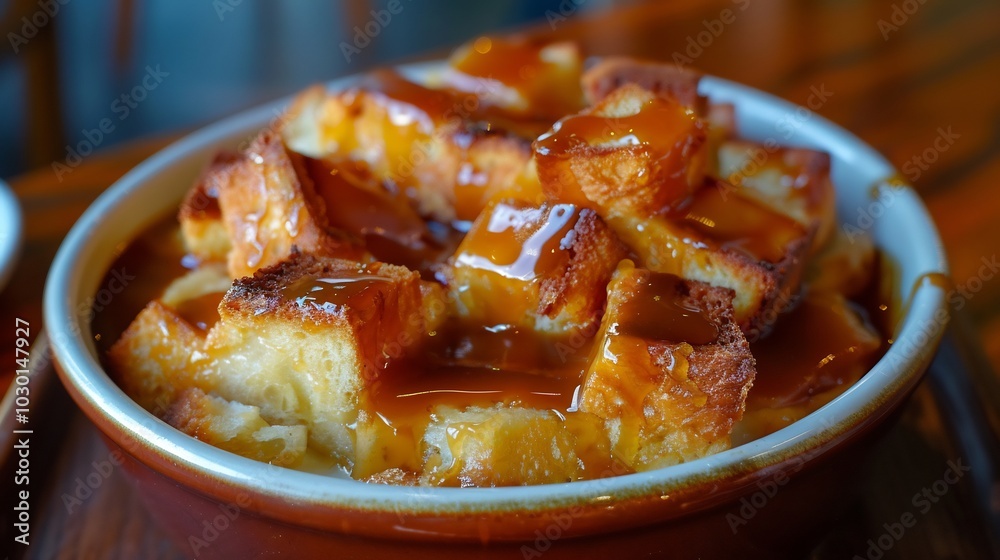Sweet and Savory Bread Pudding with Caramel Sauce Sweet and Savory Bread Pudding with Caramel Sauce
