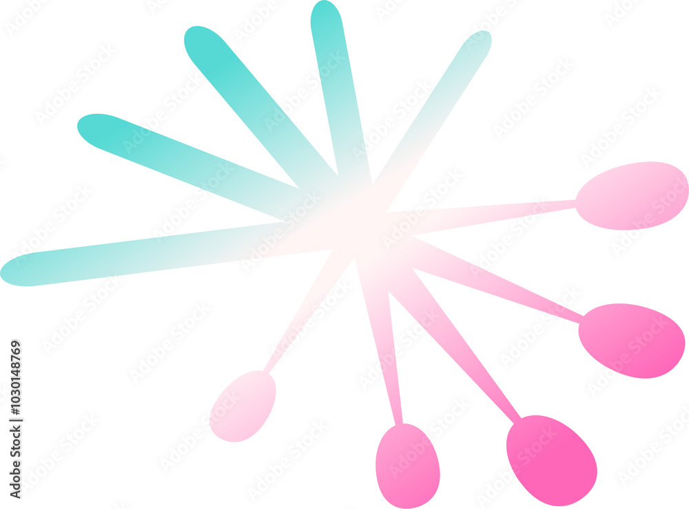Gradient Abstract Shape Illustration Gradient Abstract Shape Illustration
