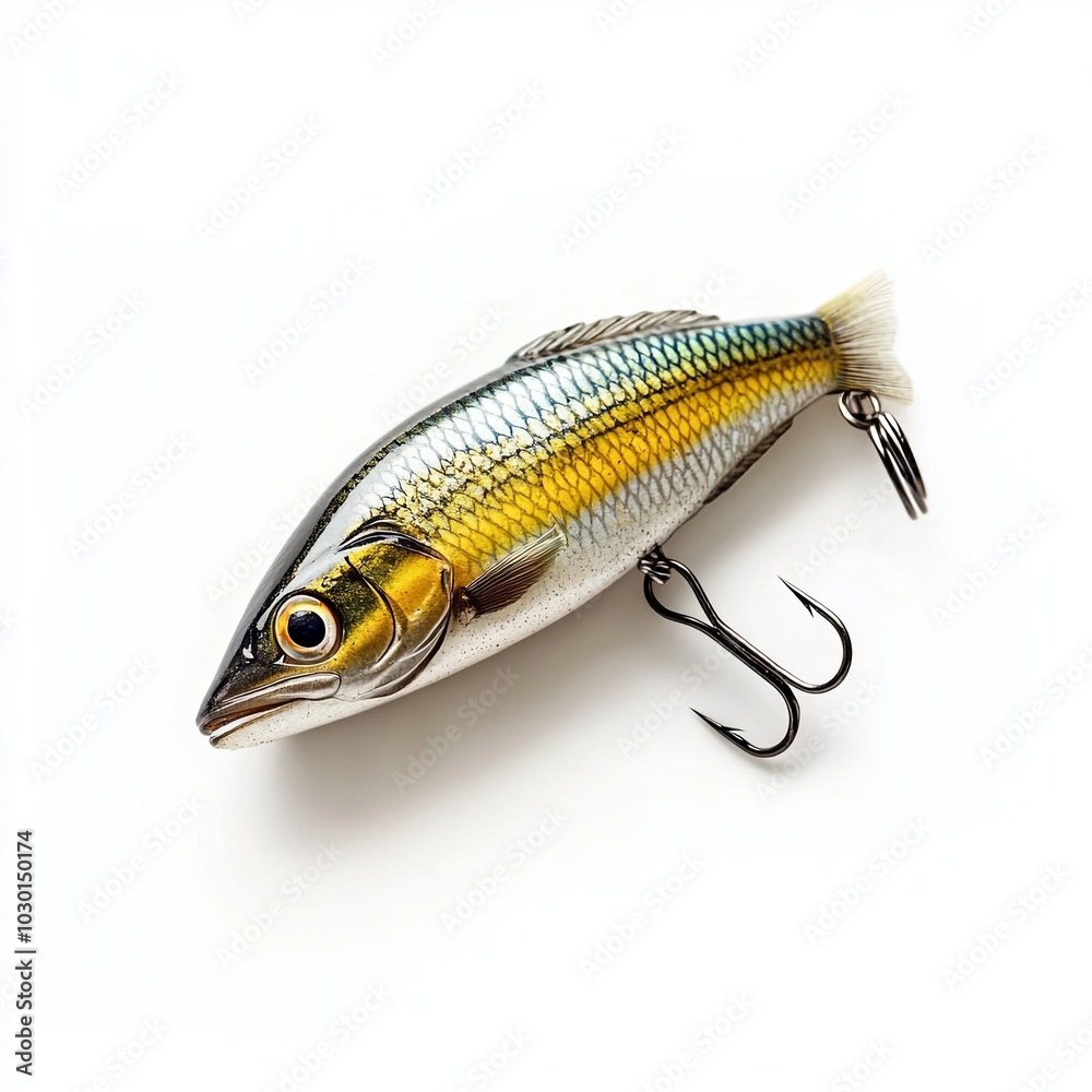 Fishing bait wobbler isolated on white. Fishing bait wobbler isolated on white.
