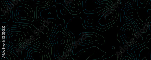 Abstract Dark Topographic Contour Line Art Featuring Organic Flowing Shapes Ideal for High-Resolution Vector Design Backgrounds and Creative Projects
