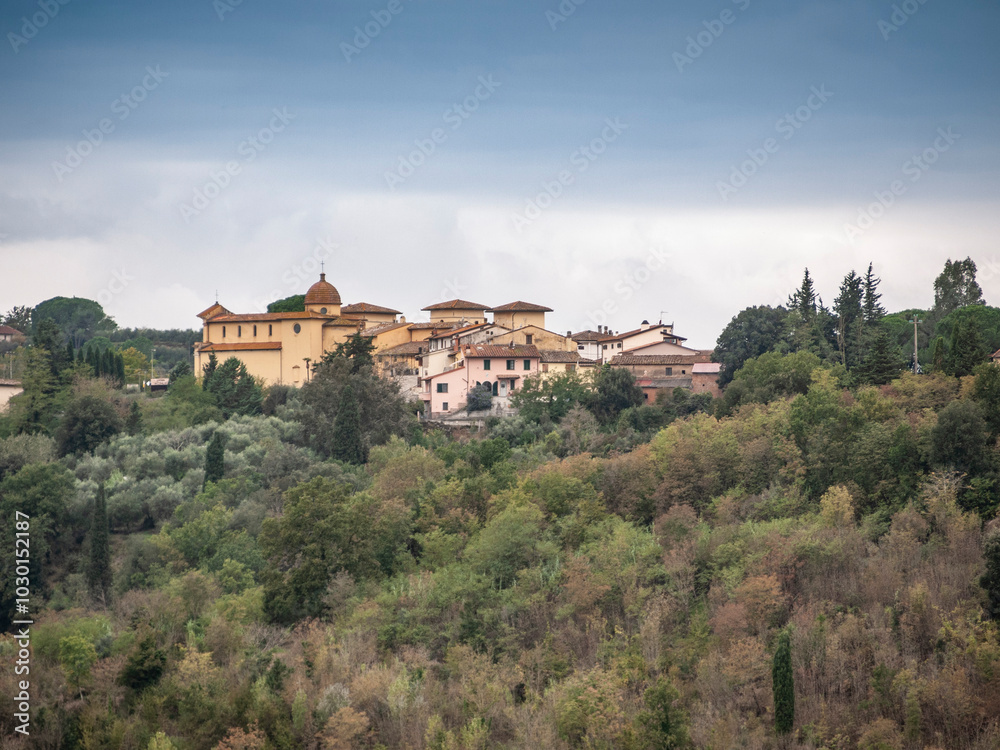 Italia, Toscana, il paese di Balconevisi, provincia di Pisa. Italia, Toscana, il paese di Balconevisi, provincia di Pisa.