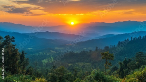 Mountain Sunrise Serenity