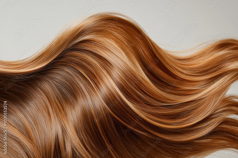 Elegant side view of long, shiny keratin-treated hair flowing gracefully in natural light Elegant side view of long, shiny keratin-treated hair flowing gracefully in natural light