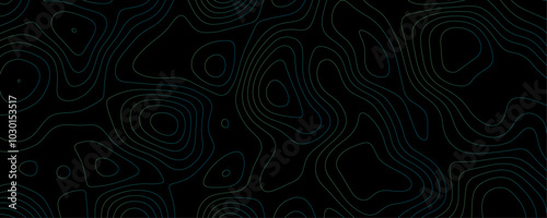 High-Resolution Dark Topographic Contour Line Pattern with Flowing Organic Shapes Ideal for Use in Creative Templates and Professional Graphic Design Projects 