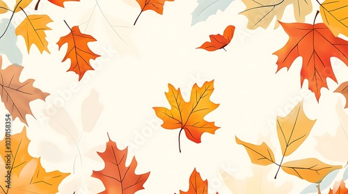 Vibrant Autumn Leaves Background: A stunning array of autumn leaves in rich and warm fall colors, creating a beautiful nature design perfect for seasonal projects and naturethemed content. photo