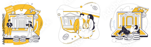 Investment vector illustration. Economic success is symphony played by orchestra strategic financial planning Invest in seeds improvement, and garden success will bloom Success is harvest reaped