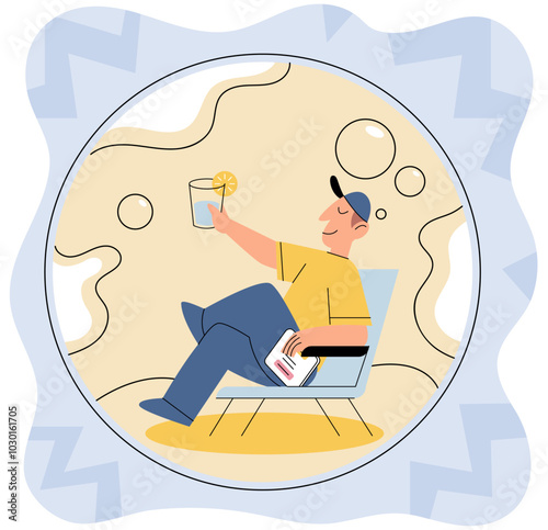 Introvert vector illustration. The introvert metaphor highlights discomfort introverts may feel in social situations Introverts have unique perspective on life stems from their introspective nature