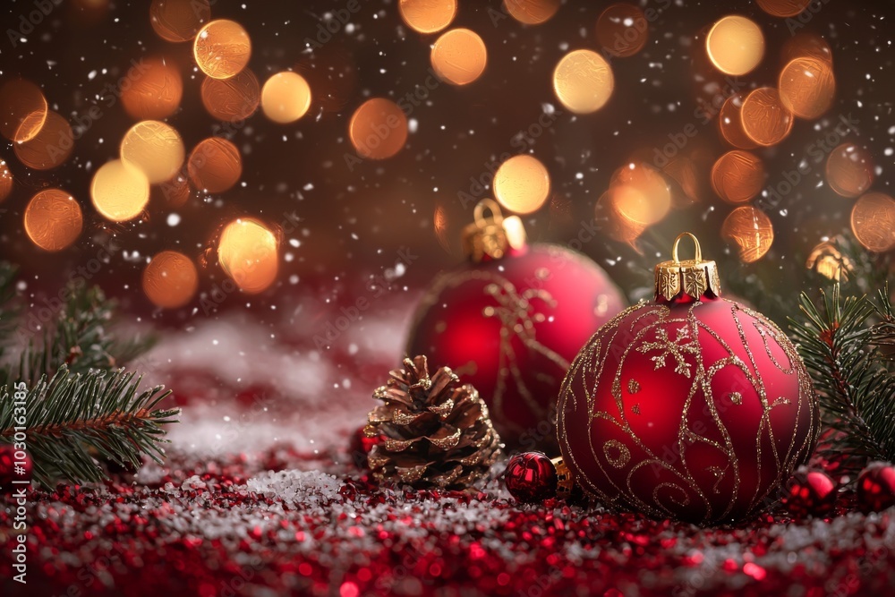 Christmas Season Background created with Generative AI
