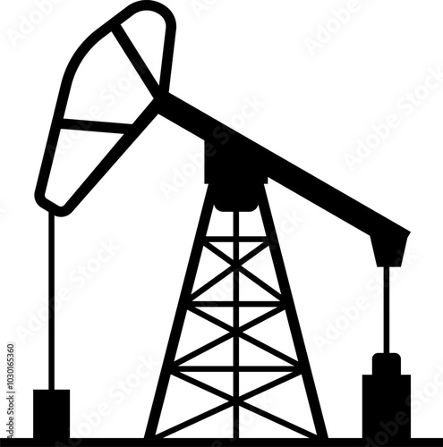 Oil extraction flat icon. Oil prices. Crude Oil Isolated. Oil Gas Symbol Photos, Images on the world market. Isolated vector illustration on transparent background.