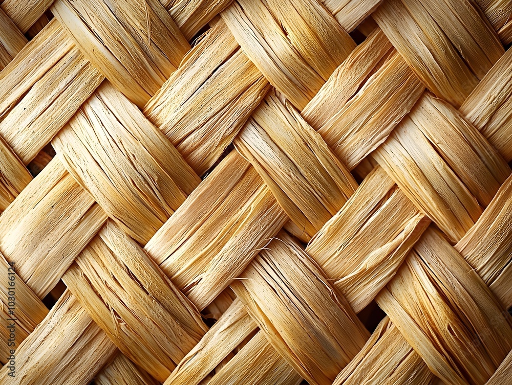 Close-up of a woven texture with a natural, earthy tone. Close-up of a woven texture with a natural, earthy tone.
