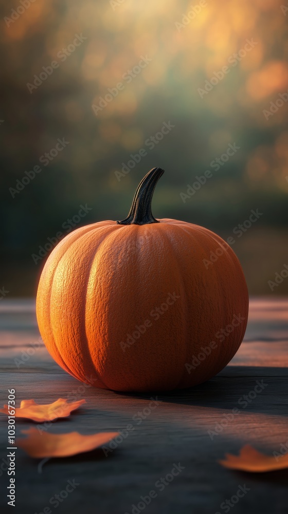 Elegant Pumpkin Display with Autumn Vibes - made with Generative AI Elegant Pumpkin Display with Autumn Vibes - made with Generative AI