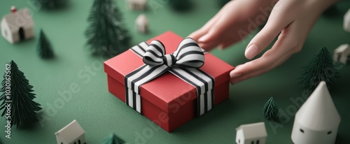 The Gift with Elegant Ribbon