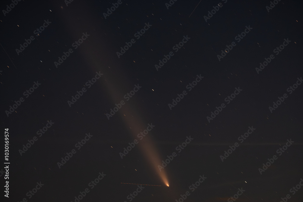 Comet C/2023 A3 Tsuchinshan-Atlas . 14.10.2024 . Styria . Austria . Europe Comet C/2023 A3 Tsuchinshan-Atlas . 14.10.2024 . Styria . Austria . Europe