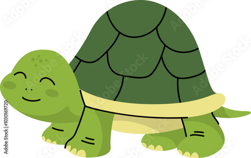 Vector Illustration of Turtle World Animal Day