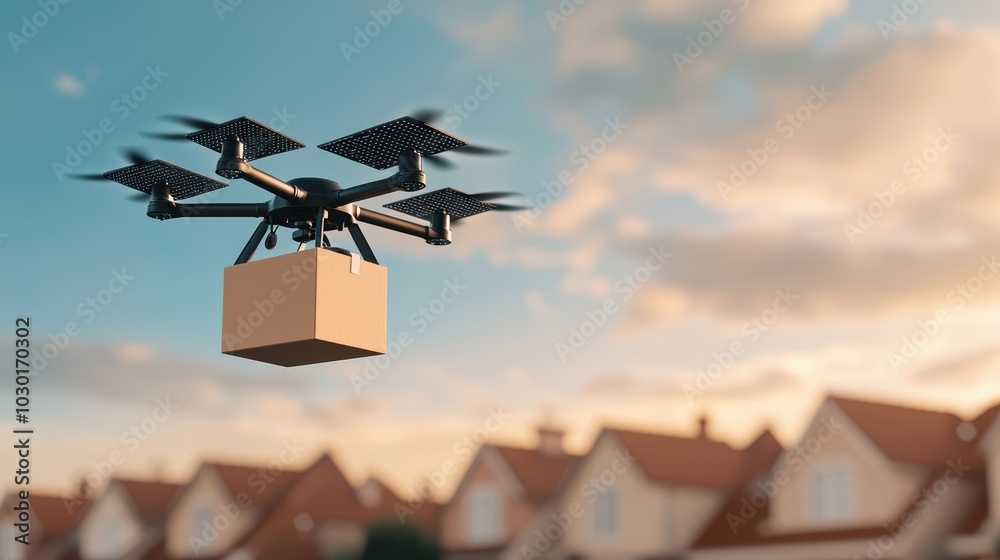 Green Delivery: Drone Reducing Carbon Footprint over Solar Panel-Covered Neighborhood Green Delivery: Drone Reducing Carbon Footprint over Solar Panel-Covered Neighborhood
