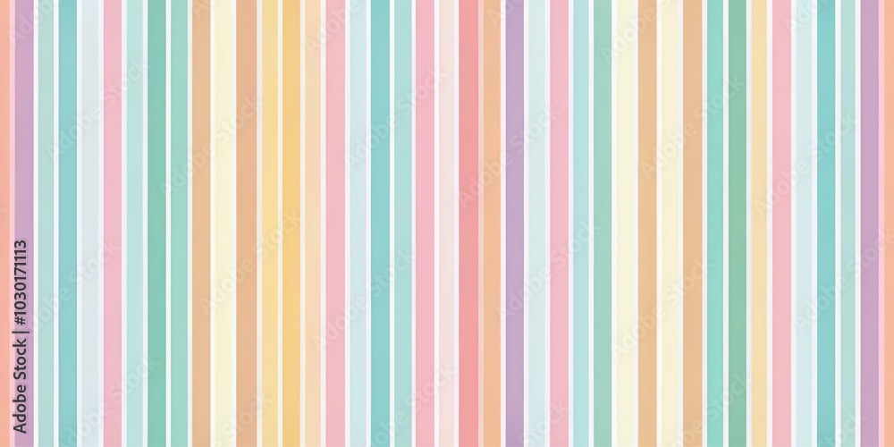 Minimalist seamless pattern with soft pastel stripes