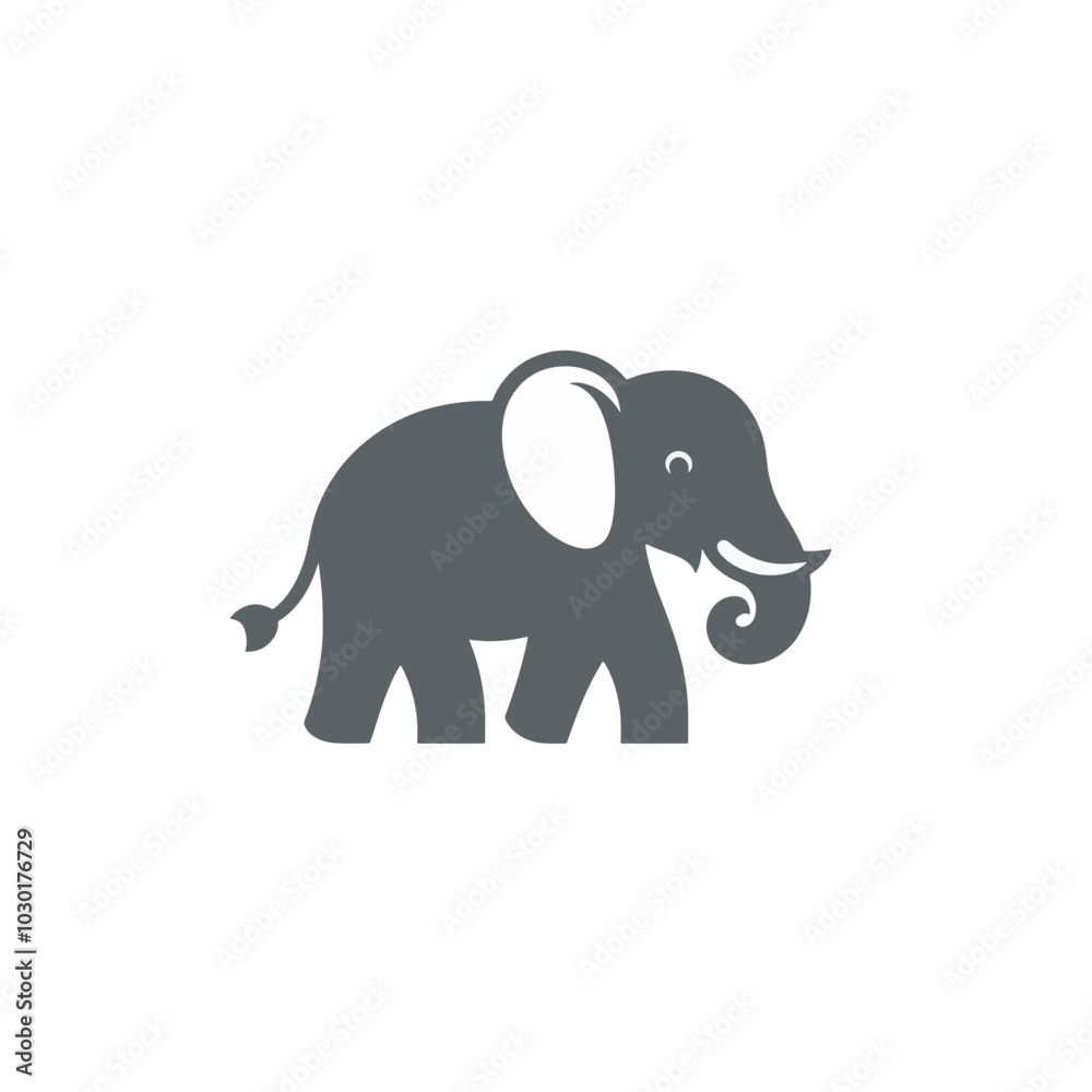 Fototapeta premium Elephant Logo Template. Premium Symbol Vector Illustration. Minimal Design Template
