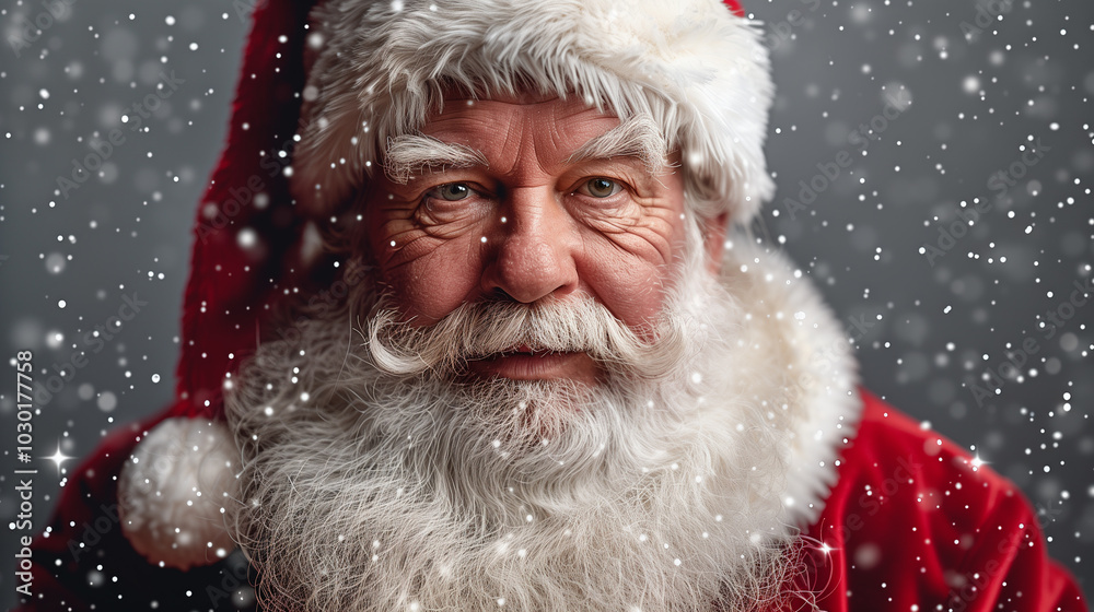 Portrait of Santa Claus. Xmas. Happy New Year. Merry Christmas. Greeting card. Portrait of Santa Claus. Xmas. Happy New Year. Merry Christmas. Greeting card.