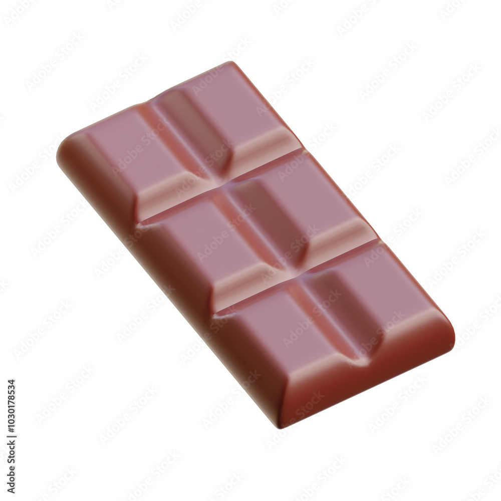 3D Dutch Chocolate Bar Render
