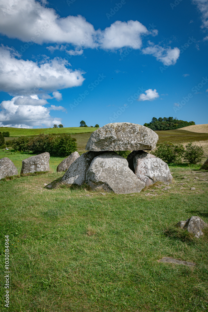 Poskaer Stenhus , the largest stone circle in denmark, this is in mols bjerge nature area Poskaer Stenhus , the largest stone circle in denmark, this is in mols bjerge nature area