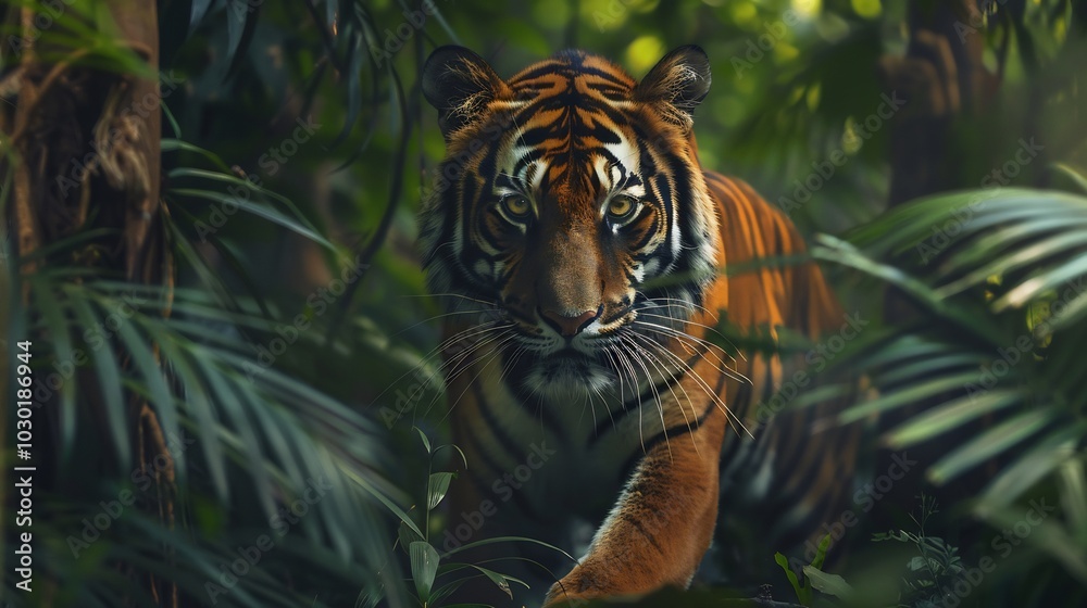 Tiger Lurking in the Jungle Tiger Lurking in the Jungle