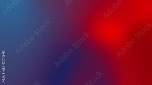 Abstract blurred background with a gradient of blue and red colors.