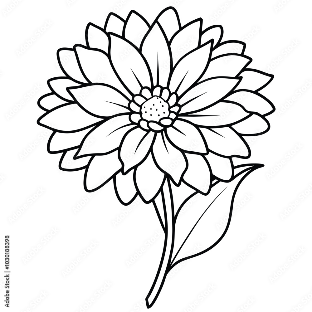 hand-drawn-calendula-flower-vector silhouette hand-drawn-calendula-flower-vector silhouette