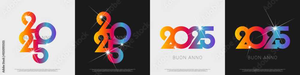 Obraz premium felice anno nuovo - buon anno 2025