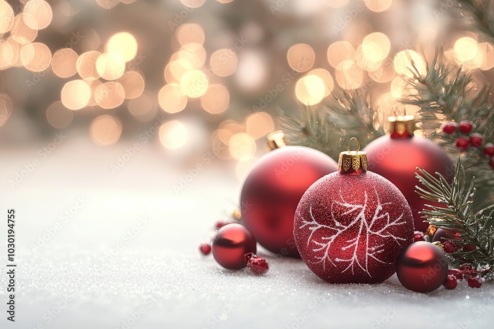 Christmas Season Background created with Generative AI Christmas Season Background created with Generative AI