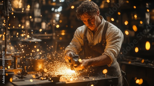 Sparks Flying in the Workshop with Focused Craftsman