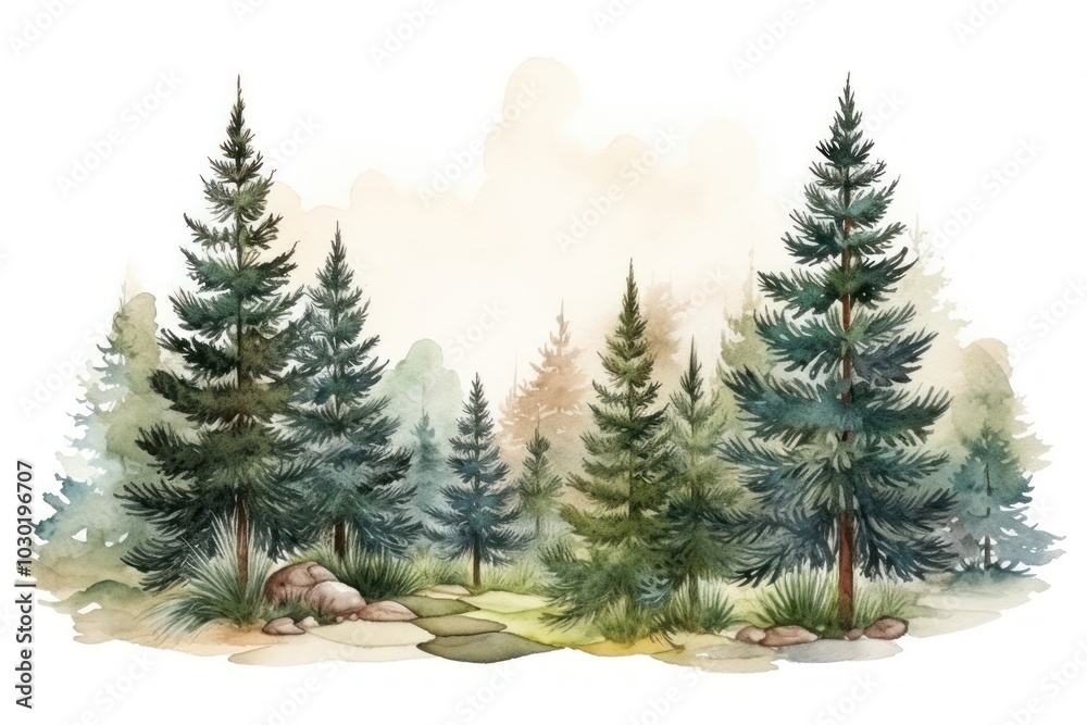 Obraz premium Tree plant pine fir.