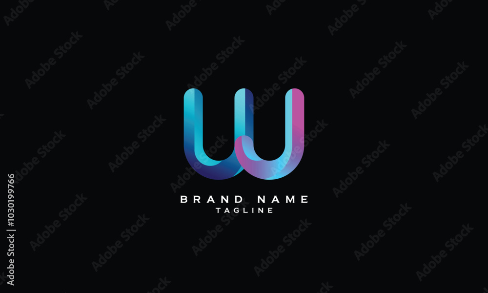 UWJ, UJW, WUJ, WJU, JWU, JUW, Abstract initial monogram letter alphabet logo design UWJ, UJW, WUJ, WJU, JWU, JUW, Abstract initial monogram letter alphabet logo design