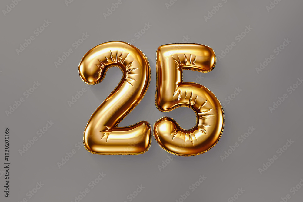 celebration poster with the number 25