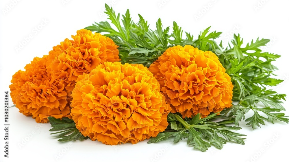 Cempasuchil flower isolated on white background. Cempasuchil flower isolated on white background.