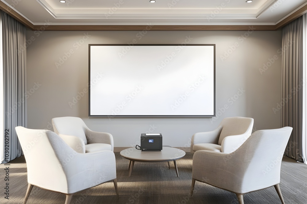 Cozy and Elegant Living Room with Plush Furniture in Minimalist Interior Design Cozy and Elegant Living Room with Plush Furniture in Minimalist Interior Design