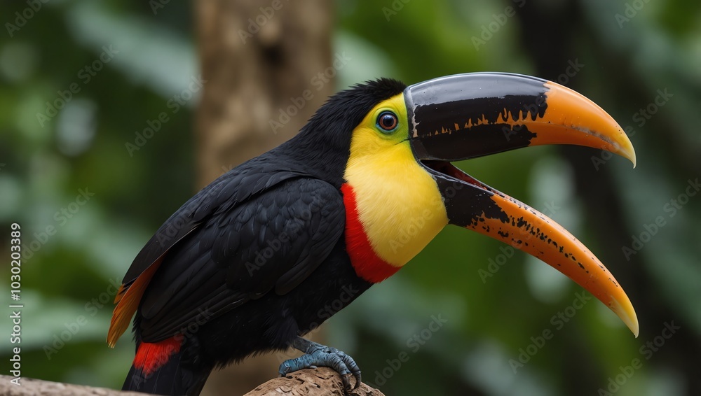 Fototapeta premium toucan on a branch