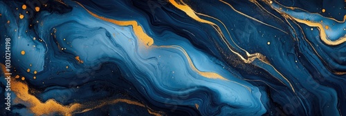 blue gold background