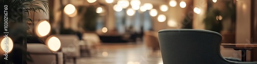 Creative Design Featuring Blurred Background of a Luxurious Hotel Interior, Perfect for Advertising and Marketing, Ideal for Architecture, Hospitality, Travel, and Hotel Management, Enhanced by AI-Gen