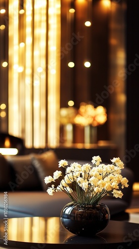 Creative Design Featuring Blurred Background of a Luxurious Hotel Interior, Perfect for Advertising and Marketing, Ideal for Architecture, Hospitality, Travel, and Hotel Management, Enhanced by AI-Gen