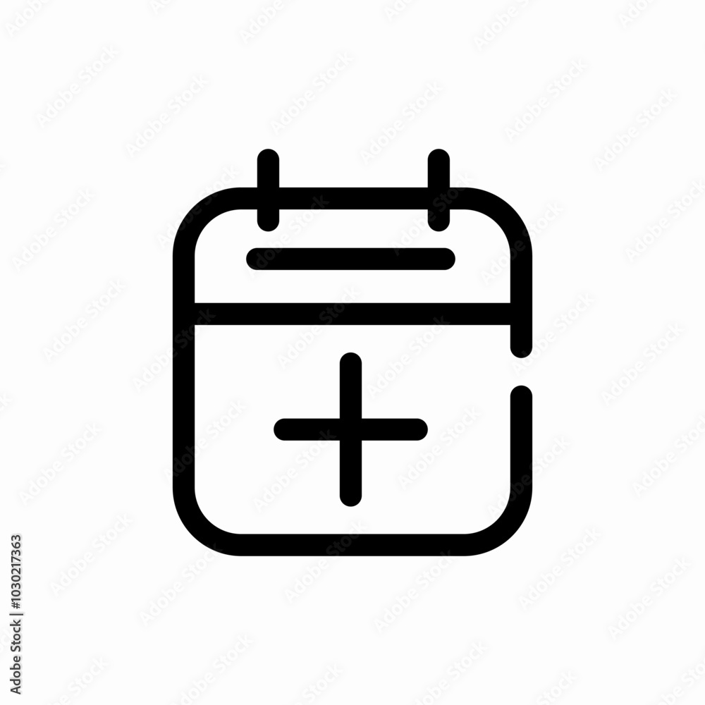 calendar add icon sign vector calendar add icon sign vector