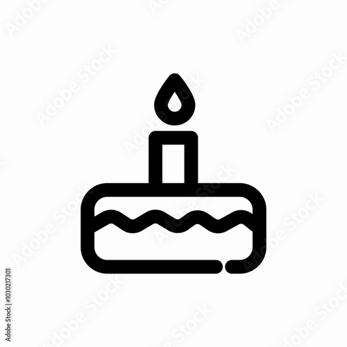 birthday cake icon sign vector