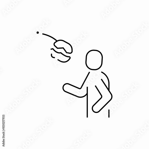 giving up the burger icon sign vector