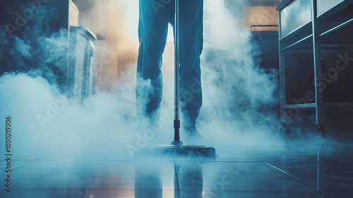 Steam Cleaning in Smoke Filled Room